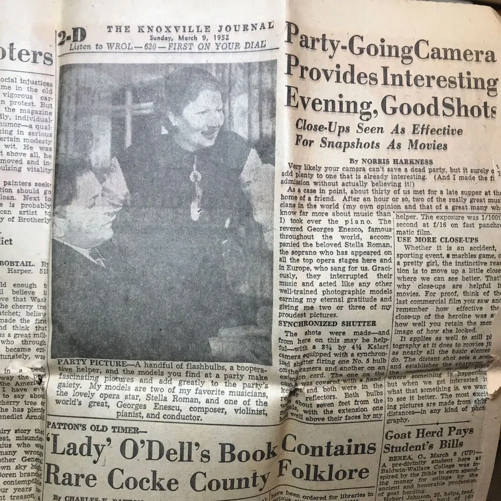 Vintage The Knoxville Journal March‎ 9 1952 Sunday Ephemera Memorabilia Souvenir